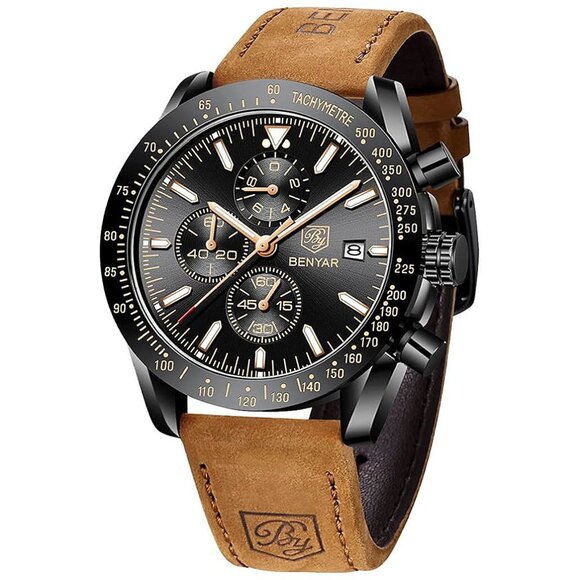 Watch for Men Analog Quartz Chronograph Waterproof Luminous...